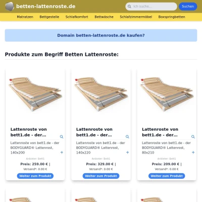 Screenshot betten-lattenroste.de