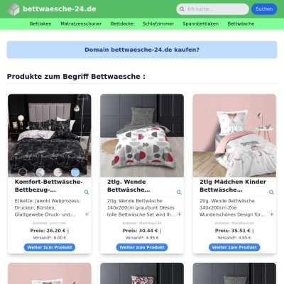 Screenshot bettwaesche-24.de