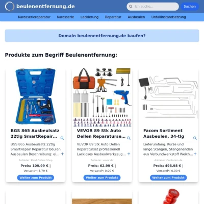 Screenshot beulenentfernung.de