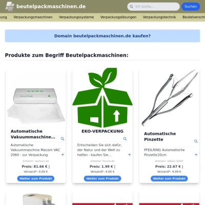 Screenshot beutelpackmaschinen.de