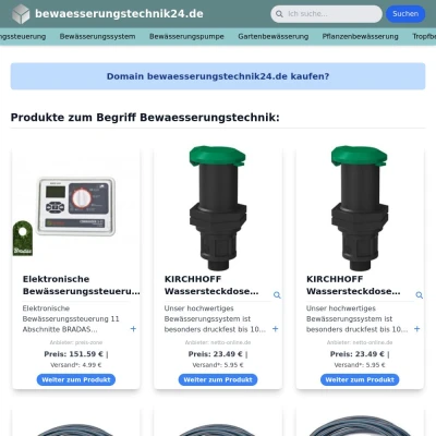 Screenshot bewaesserungstechnik24.de