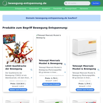 Screenshot bewegung-entspannung.de