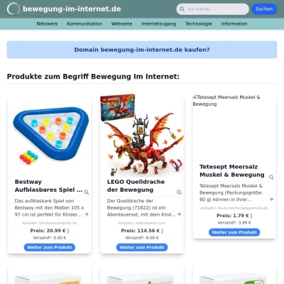 Screenshot bewegung-im-internet.de