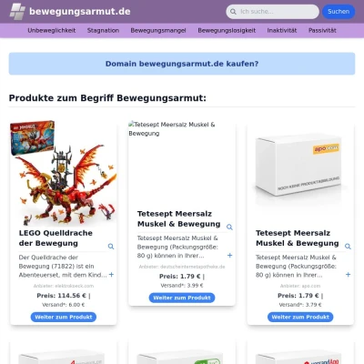 Screenshot bewegungsarmut.de