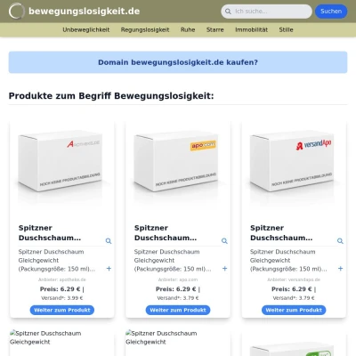 Screenshot bewegungslosigkeit.de