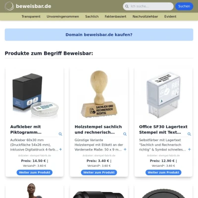 Screenshot beweisbar.de