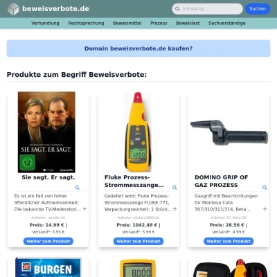 Screenshot beweisverbote.de