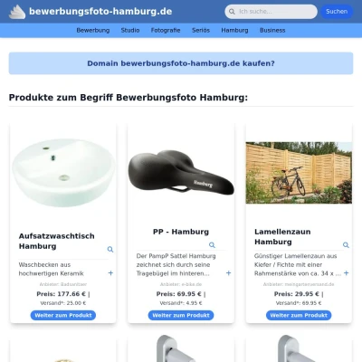 Screenshot bewerbungsfoto-hamburg.de