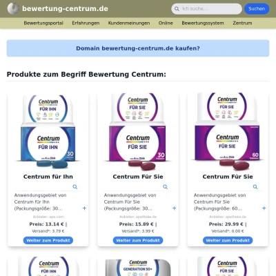 Screenshot bewertung-centrum.de