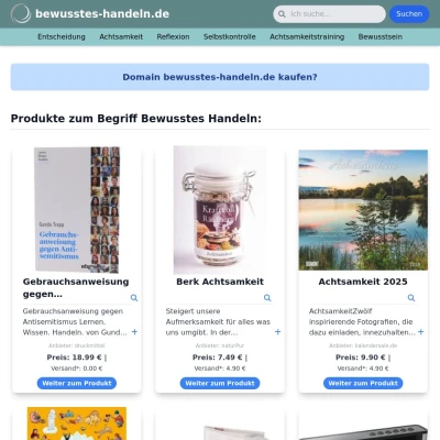 Screenshot bewusstes-handeln.de