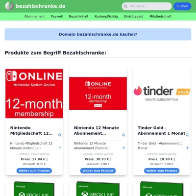 Screenshot bezahlschranke.de