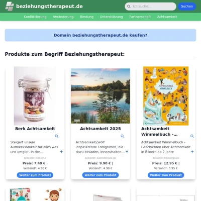 Screenshot beziehungstherapeut.de