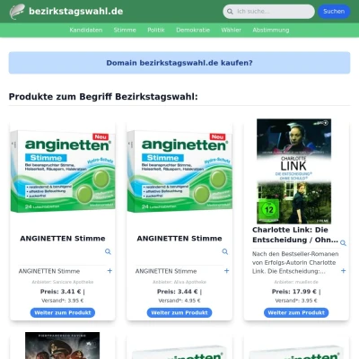 Screenshot bezirkstagswahl.de