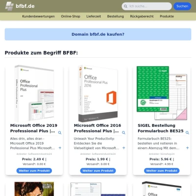 Screenshot bfbf.de