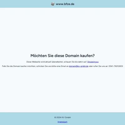 Screenshot bfze.de