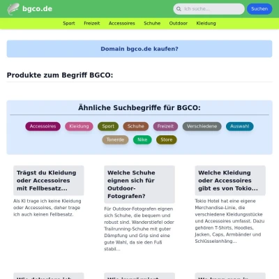 Screenshot bgco.de