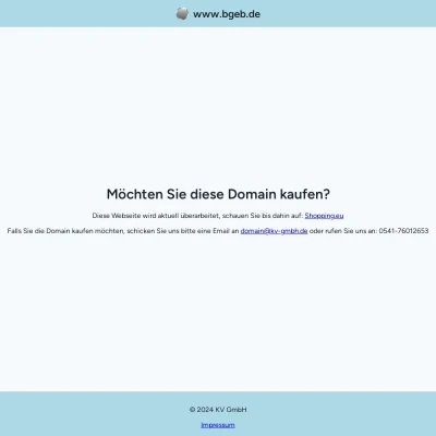 Screenshot bgeb.de