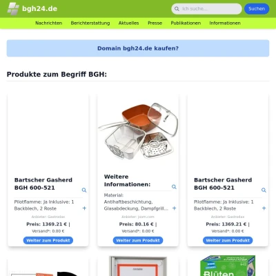 Screenshot bgh24.de