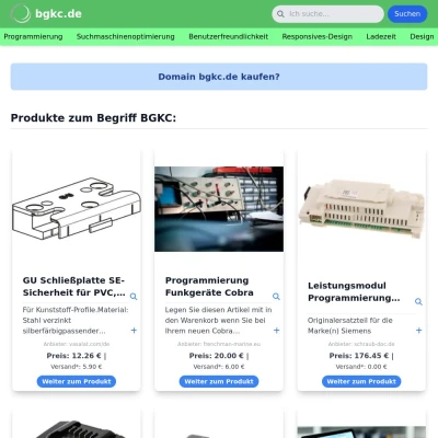 Screenshot bgkc.de