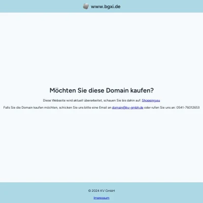 Screenshot bgxi.de