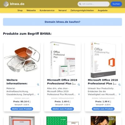 Screenshot bhwa.de