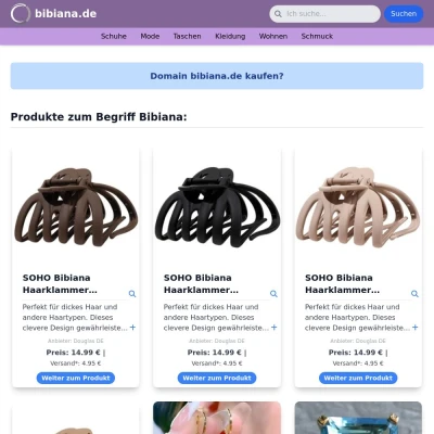 Screenshot bibiana.de