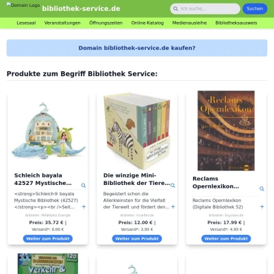 Screenshot bibliothek-service.de