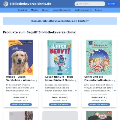 Screenshot bibliotheksverzeichnis.de