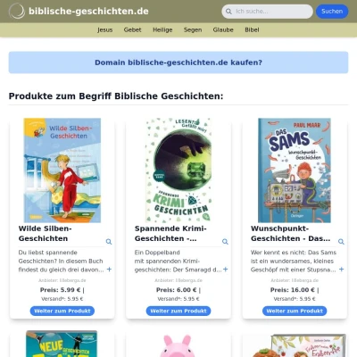 Screenshot biblische-geschichten.de