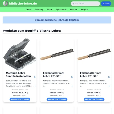 Screenshot biblische-lehre.de