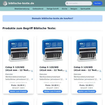 Screenshot biblische-texte.de