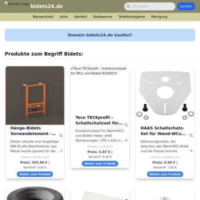 Screenshot bidets24.de