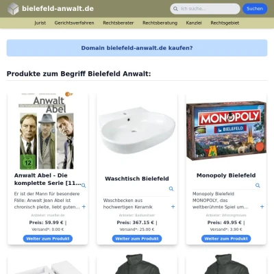 Screenshot bielefeld-anwalt.de