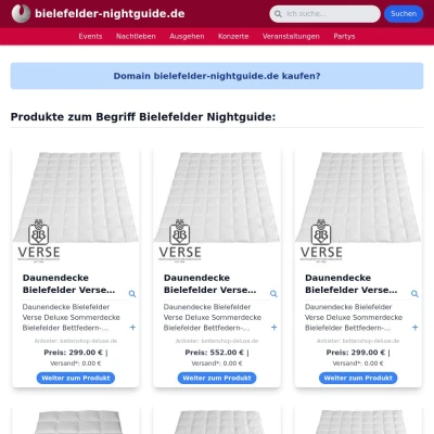 Screenshot bielefelder-nightguide.de