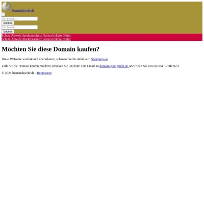 Screenshot bienenabwehr.de