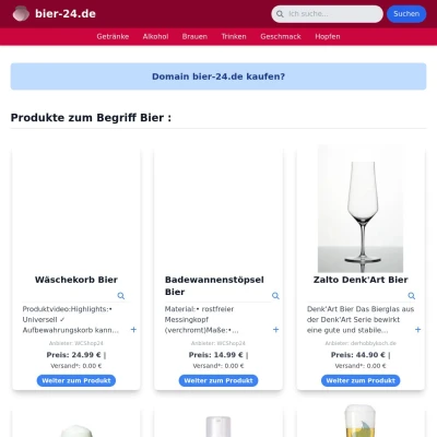 Screenshot bier-24.de