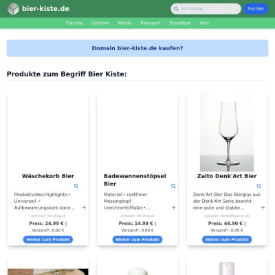 Screenshot bier-kiste.de