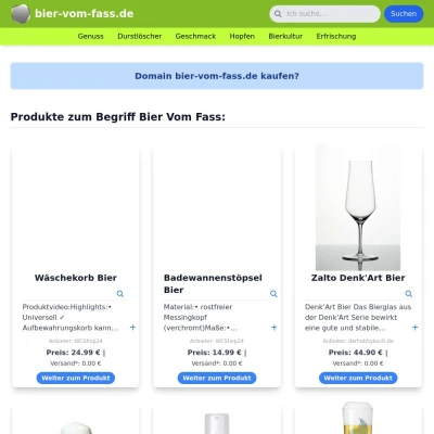 Screenshot bier-vom-fass.de