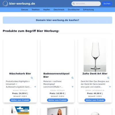 Screenshot bier-werbung.de