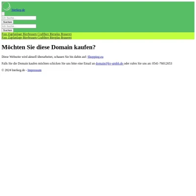 Screenshot bierkeg.de