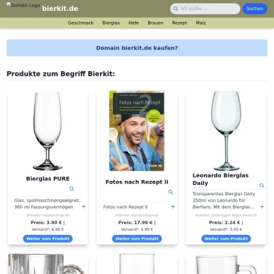 Screenshot bierkit.de