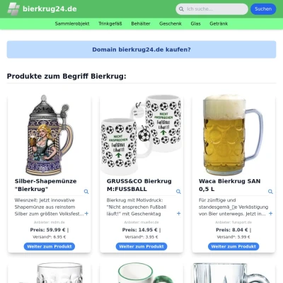 Screenshot bierkrug24.de