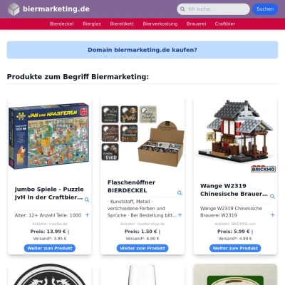 Screenshot biermarketing.de