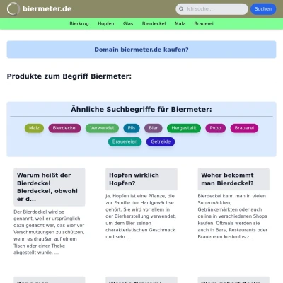 Screenshot biermeter.de