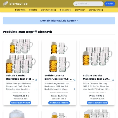 Screenshot biernavi.de