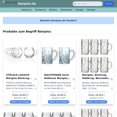Screenshot bierpins.de