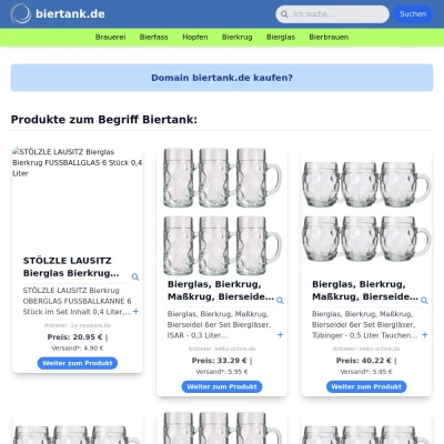 Screenshot biertank.de