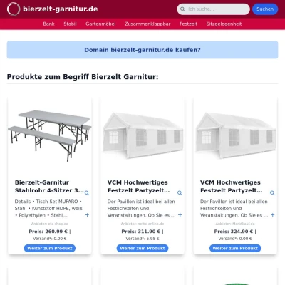 Screenshot bierzelt-garnitur.de