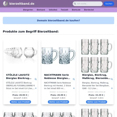 Screenshot bierzeltband.de