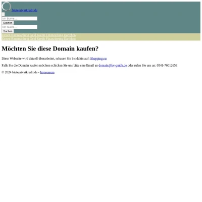 Screenshot bieteprivatkredit.de